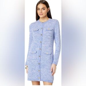 Lilly Pulitzer Baneberry Cardigan in Lark Lilac Metallic Marl, Size S